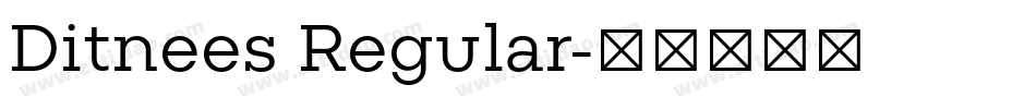 Ditnees Regular字体转换